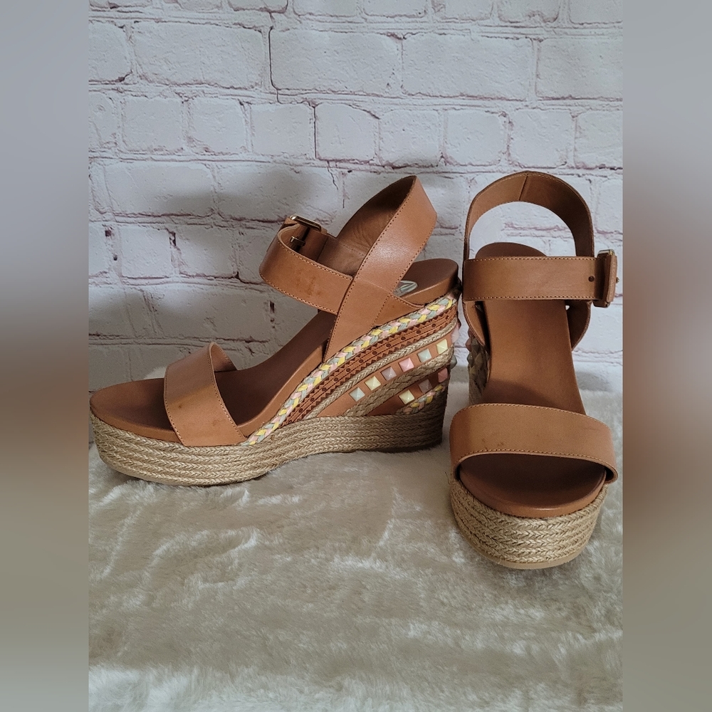 NIB Ras Natural Color Ankle Strap Espadrilles Size 41 Made in Spain!